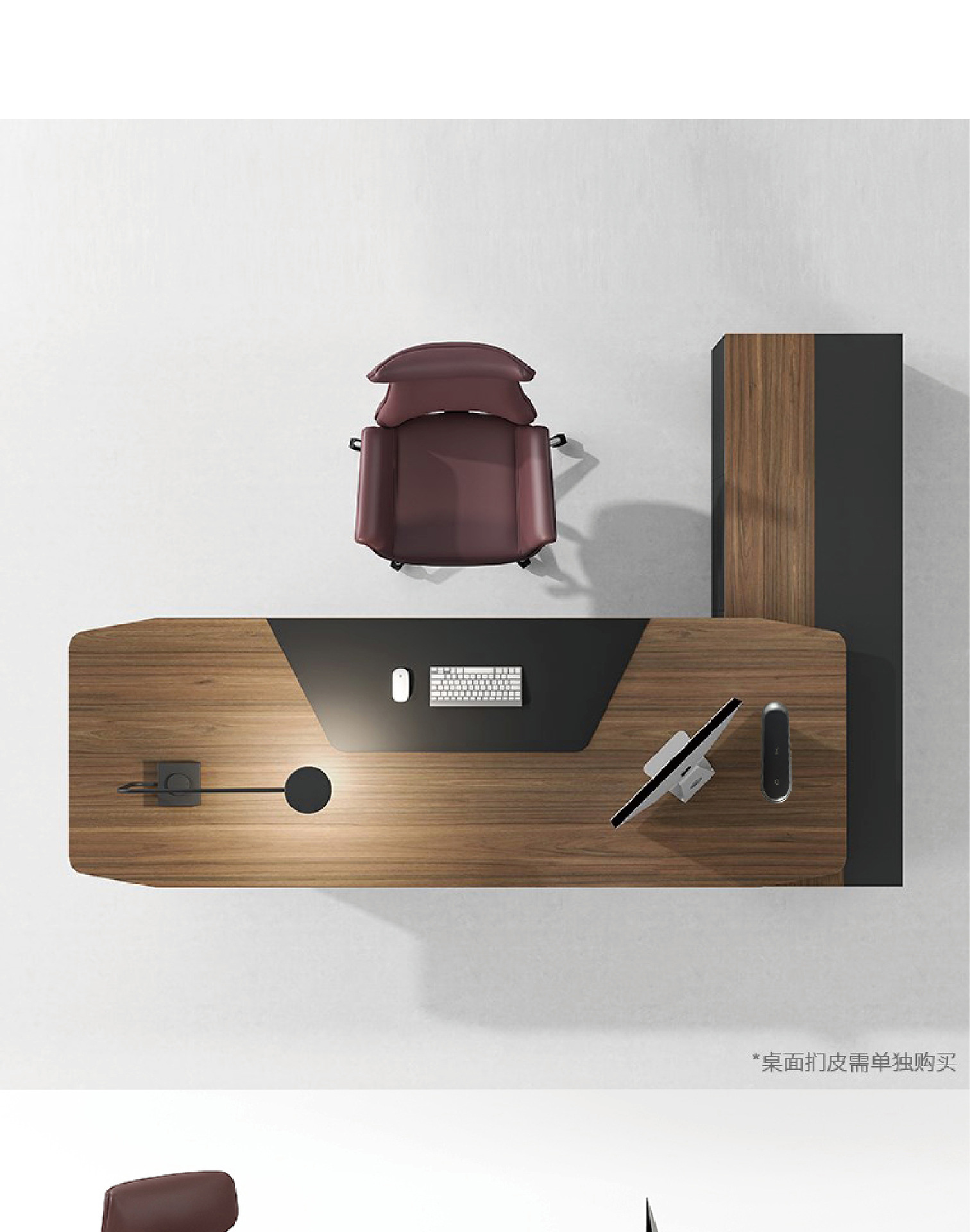Boss's desk, office desk, large shift desk, office furniture, desk and chair combination, light luxury, high-end feeling, modern simplicity, one person workstation
