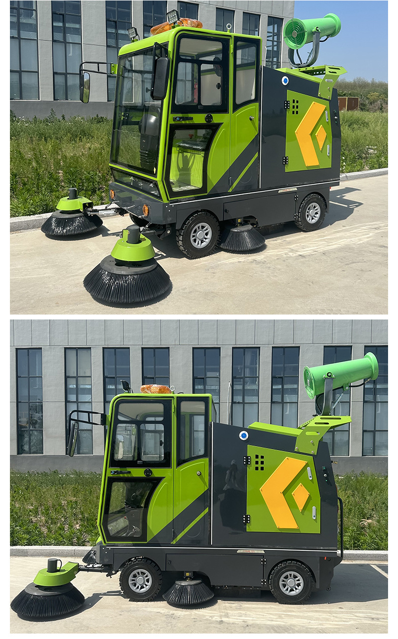 Property community electric sweeper Falcon 2800 high-pressure cleaning and vacuuming industrial sweeper electric sweeper
