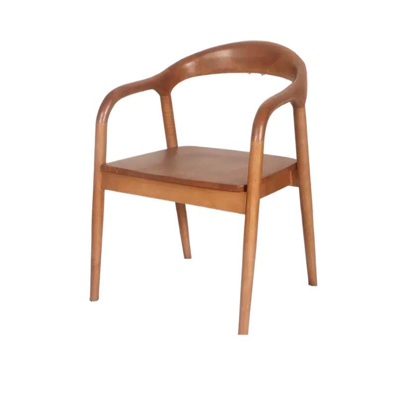 Nordic solid wood dining chair, backrest chair, simple home use, single person, Meite chair, negotiation, study, leisure restaurant