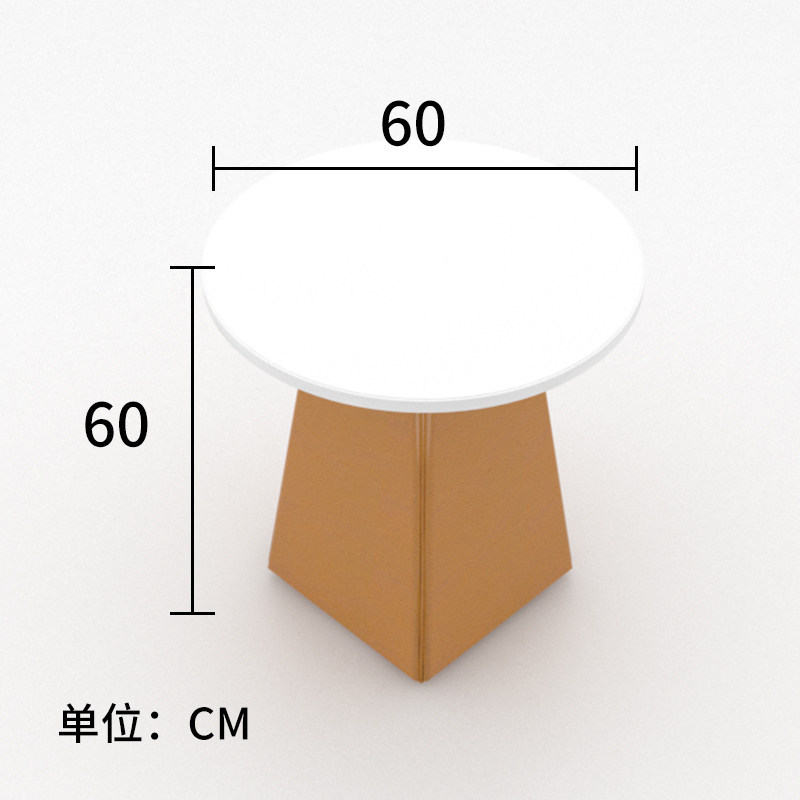 办公室接待洽谈培训机构会客等候区转角创意沙发茶几组合纳帕皮木
