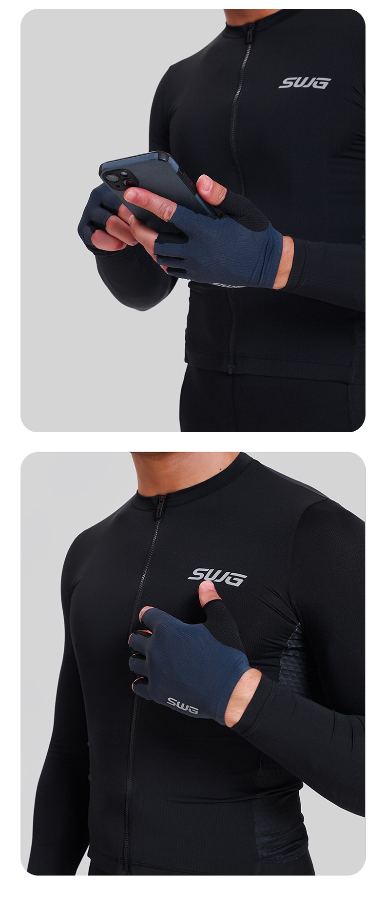 SWG Mingsheng Spring and Summer Highway Mountain Bike Riding Shock Absorbent Breathable Gloves Starry Sky Half Finger Gloves