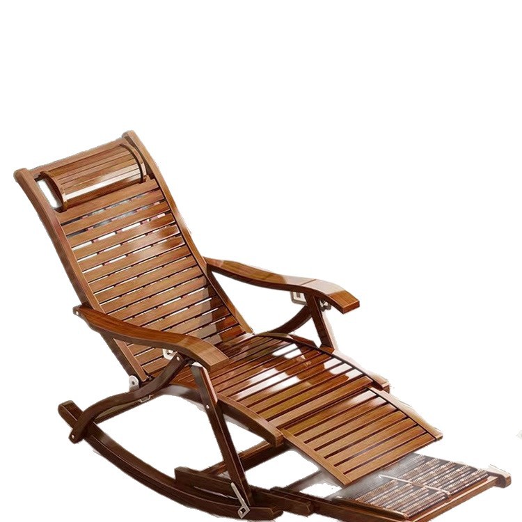 Sitting and lying in the living room, foldable chair for lunch break, adult balcony, home use, leisure rocking chair, lounge chair, rocking chair