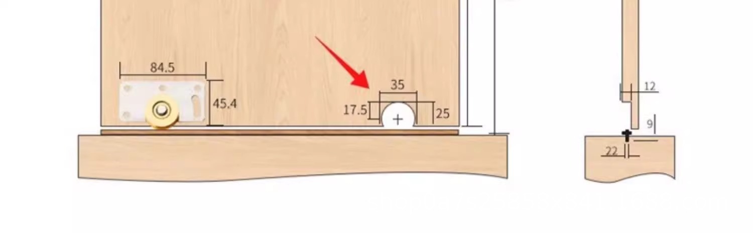 Wardrobes, cabinets, sliding doors, sliding doors, tracks, wooden doors, sliding rails, thick upper and lower rails, sliding rails, pulleys, soundproof accessories