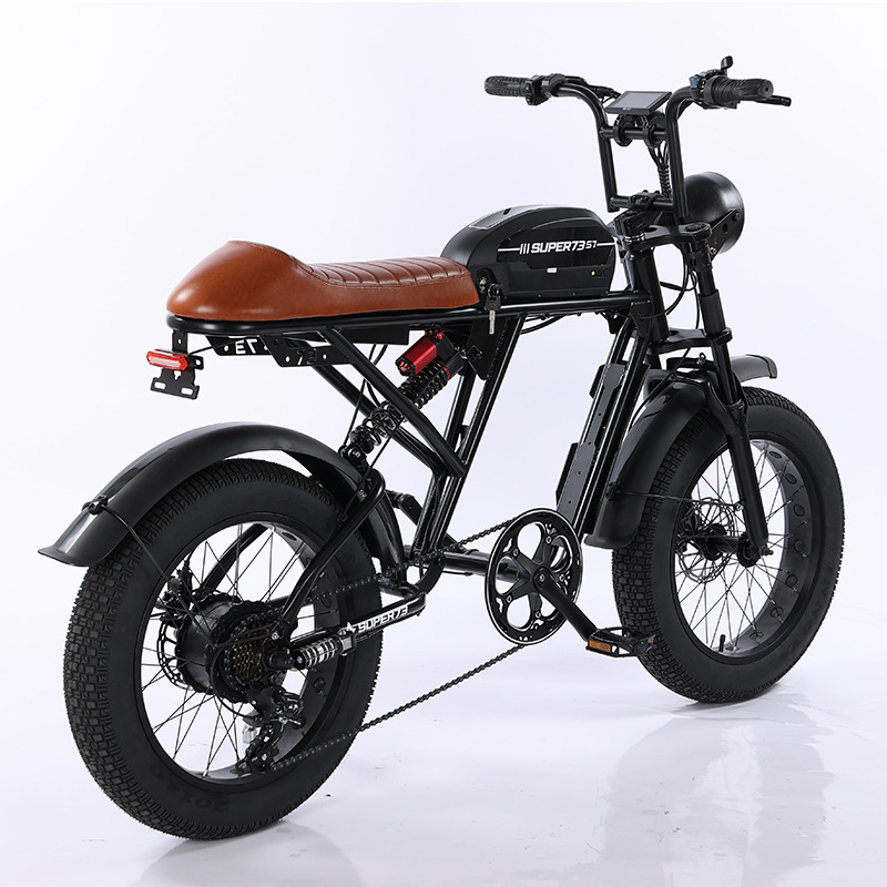 Super73 Тот же ретро -электрический велосипед Off -Hroad Fat Tire Помогает велосипедное долгое время автономной работы