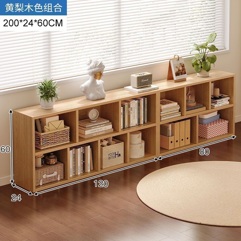 Bookshelf, floor to ceiling storage rack, living room, household low cabinet, storage cabinet, grid cabinet, bedroom storage cabinet, simple bookshelf