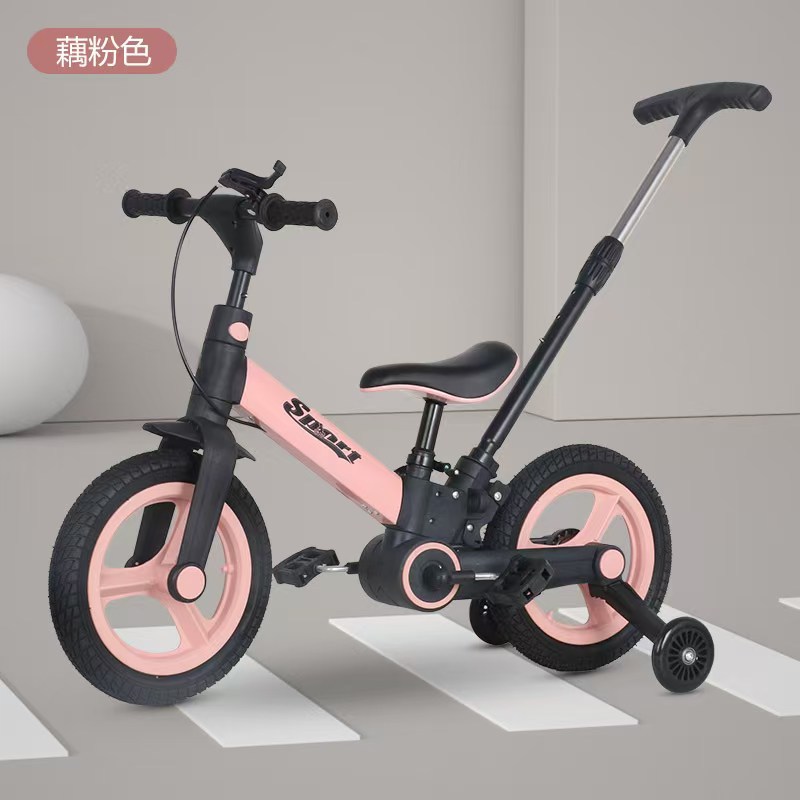 Foreign trade multifunctional children's folding tricycle two in one balance bike with handbrake pedal for children's baby bicycle
