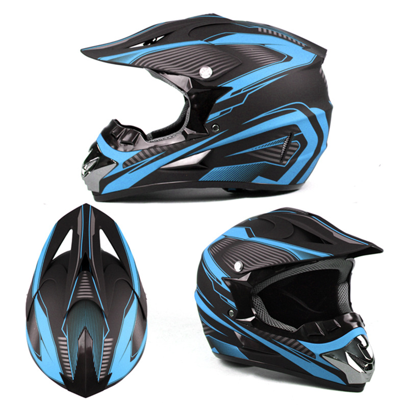 Car, motorcycle, rally off-road helmet, mountain bike, racing car, downhill full helmet, men's and women's all season summer gift three piece set