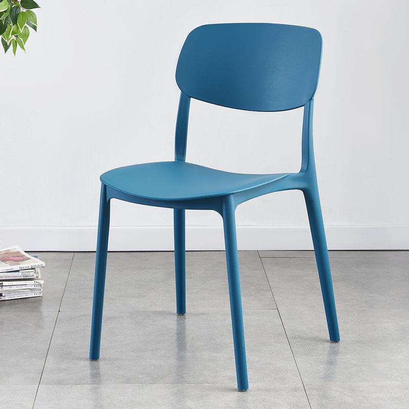 Light luxury backrest dining chair feels comfortable for home use, thick and comfortable for prolonged sitting, plastic stool, Nordic internet celebrity business dining table and chair