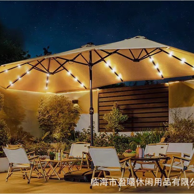 Outdoor Umbrella, Courtyard Umbrella, Sunshade Umbrella, Courtyard Roman Umbrella, Large Sun Umbrella, UV resistant Double Head Design