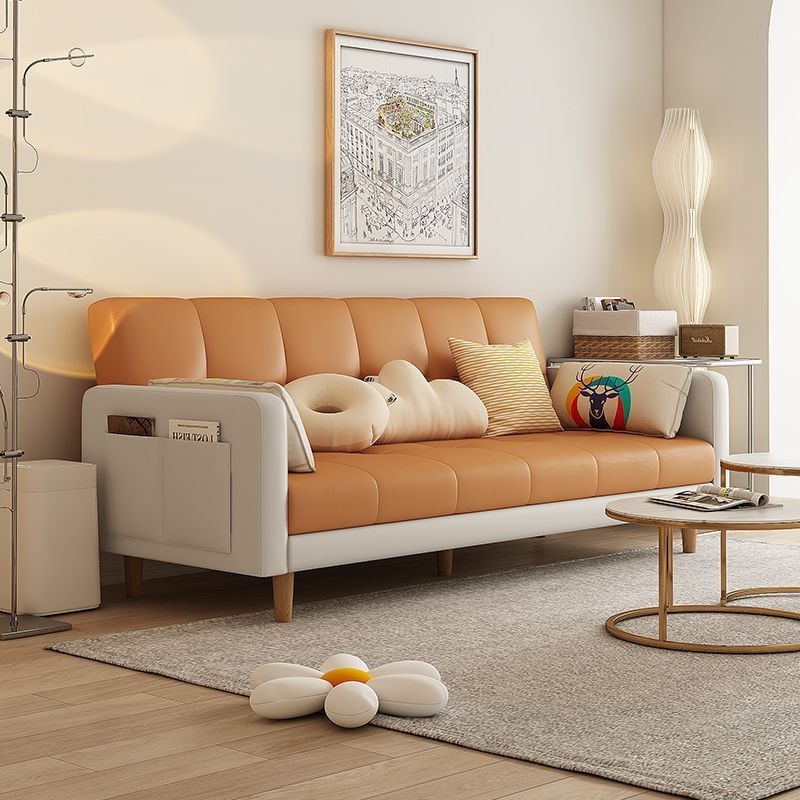 Sofa, small-sized living room, sofa bedroom, simple modern rental room, three person folding sofa bed, dual-use