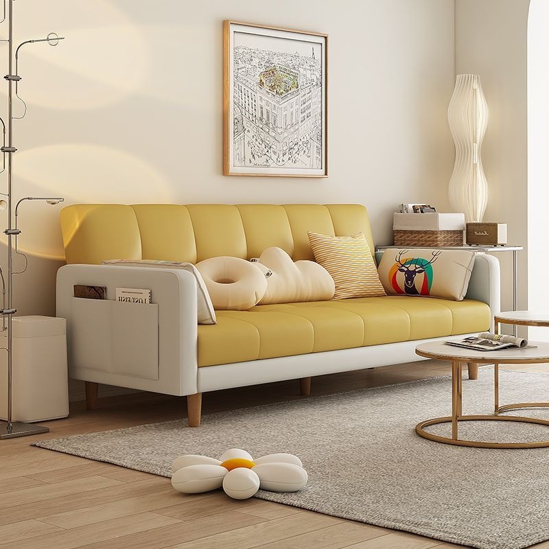 Sofa, small-sized living room, sofa bedroom, simple modern rental room, three person folding sofa bed, dual-use