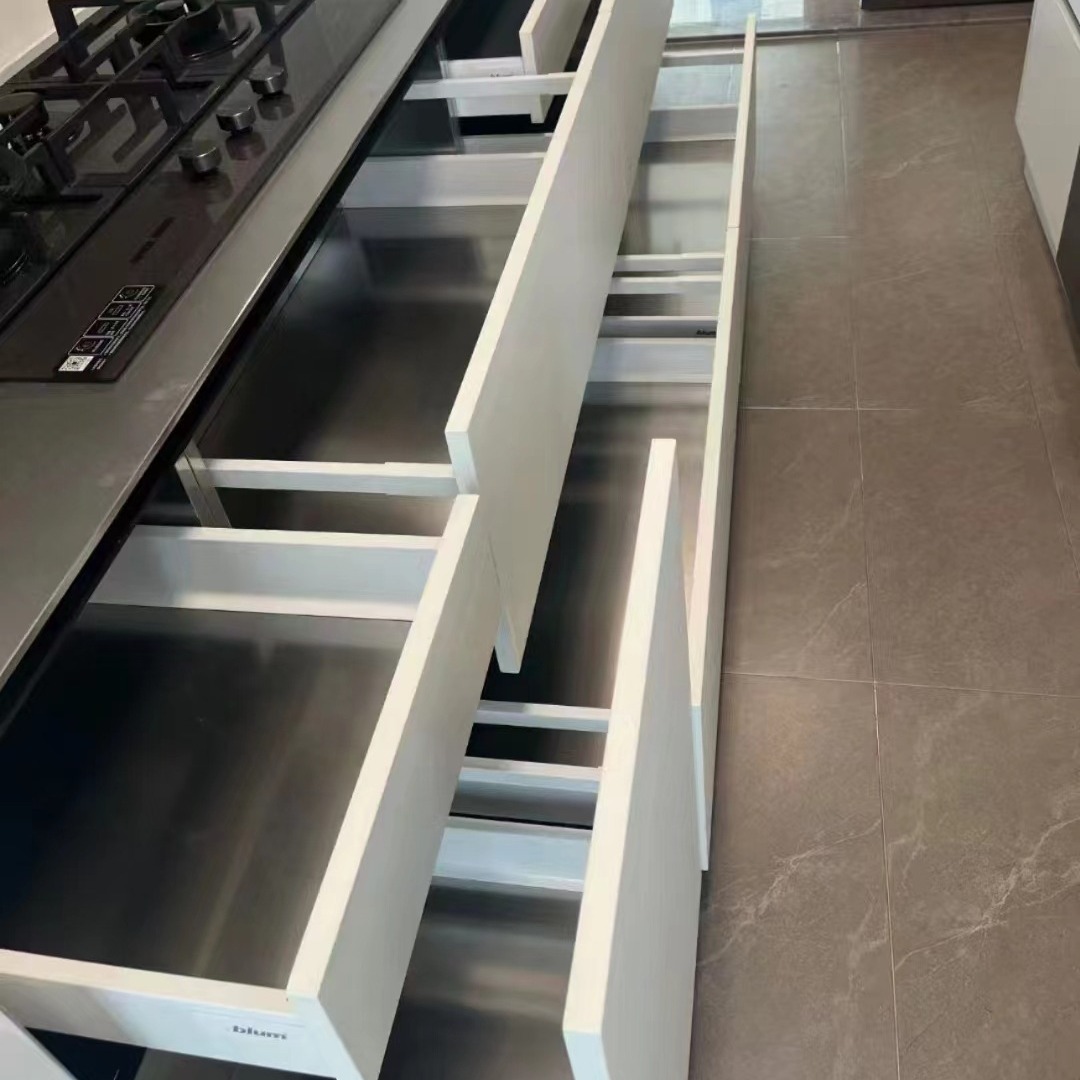 Full stainless steel cabinet customization, overall 304 countertop customization, stove cabinet kitchen integration, whole house customization factory