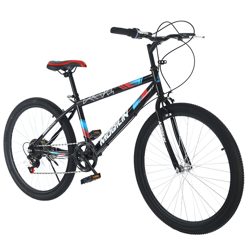 Mountain bike 26 inch solid tire mountain bike 6-speed mountain bike adult off-road bike student