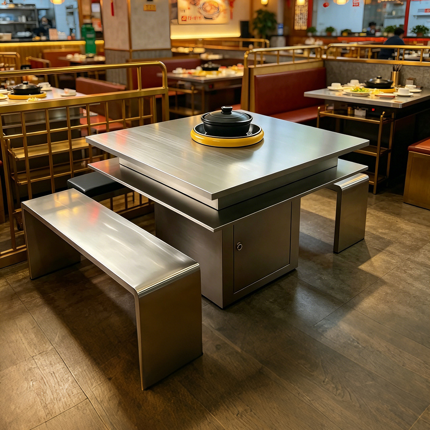 Скамья из нержавеющей стали Xinde Furniture модель CY003