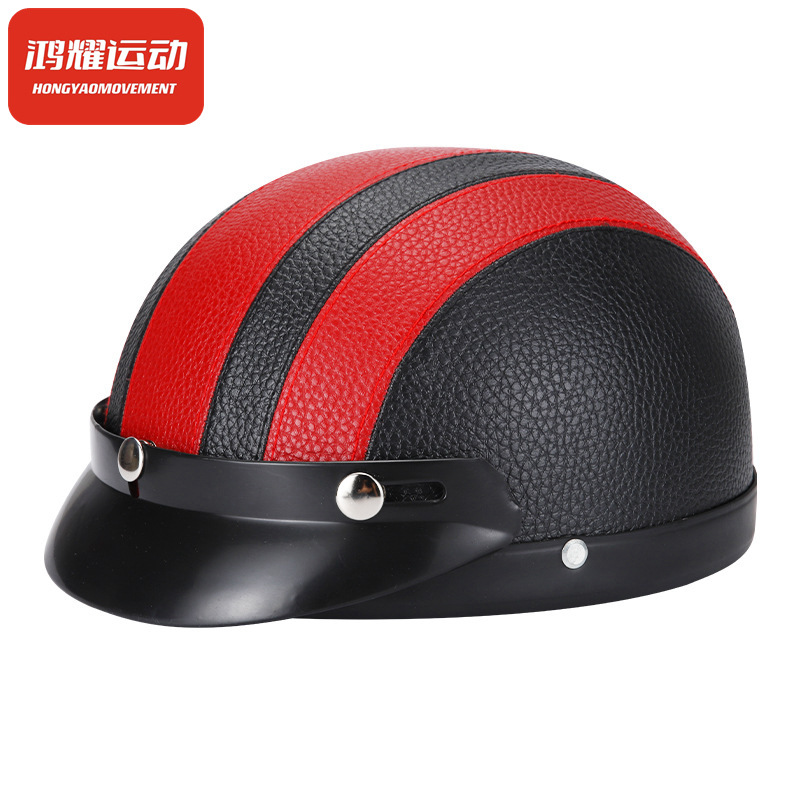 Half Helmet Summer Retro Lightweight Cycling Scoop Helmet Prince Bicycle Four Seasons Half Helmet Grey Breathable Men's and Women's Cycling Helmets