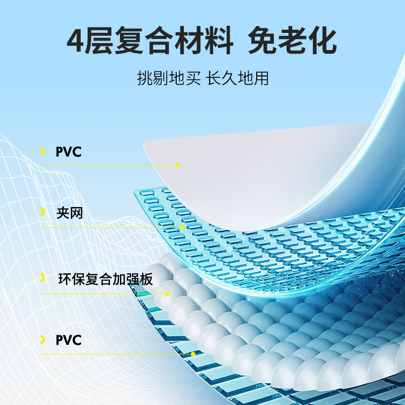 Cross border swimming pool, thickened wear-resistant inflatable swimming pool, outdoor non foldable play pool, children's home pool, beach