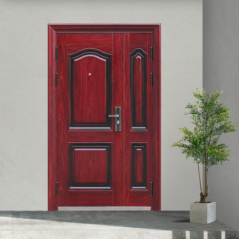 Стальная входная дверь, противоугонная дверь, складская дверь, материнская дверь, двойная дверь, дверь виллы, дверь Санки, современная простая дверь