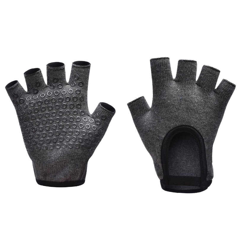 [Yoga Gloves B1] Half Finger Female Fitness Barbell Lifting Pot Equipment Cycling Road Bike Jumping Rope Badminton Cocoon Prevention