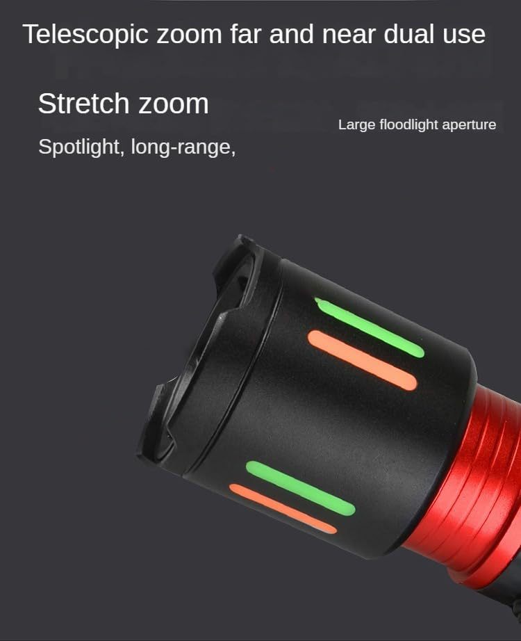 New cross-border white laser headlights with long-range LED rechargeable outdoor patrol zoom headlights