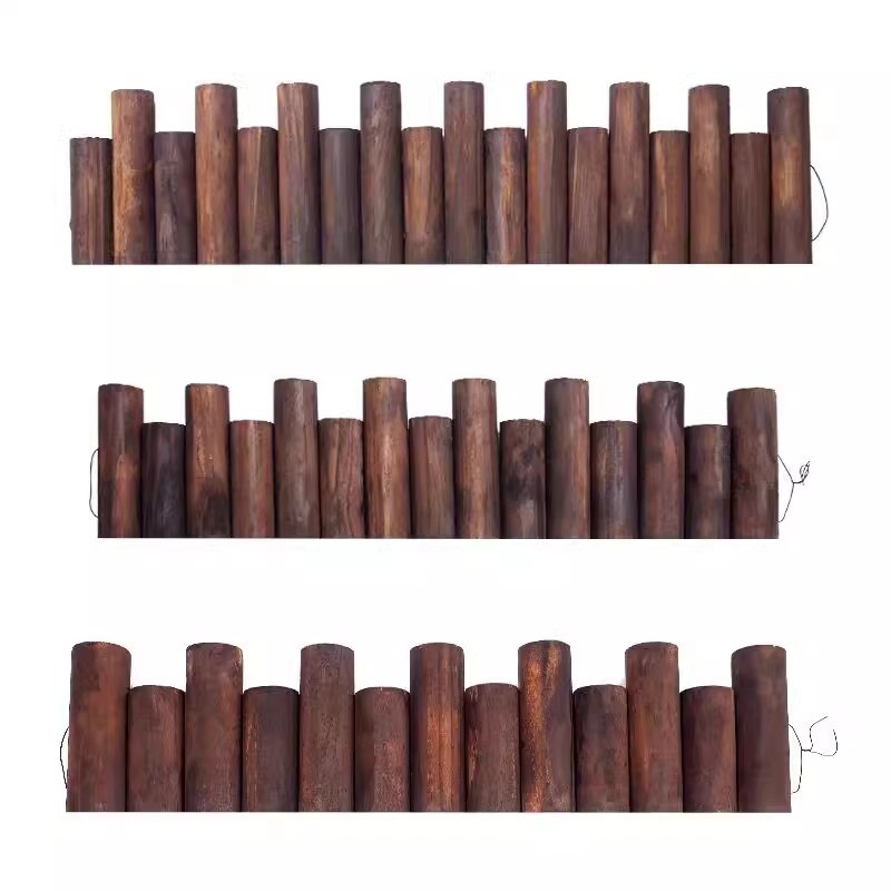 Anti corrosion wooden fence, garden fence, flower garden, outdoor courtyard fence, outdoor guardrail, indoor balcony decoration, small wooden stakes