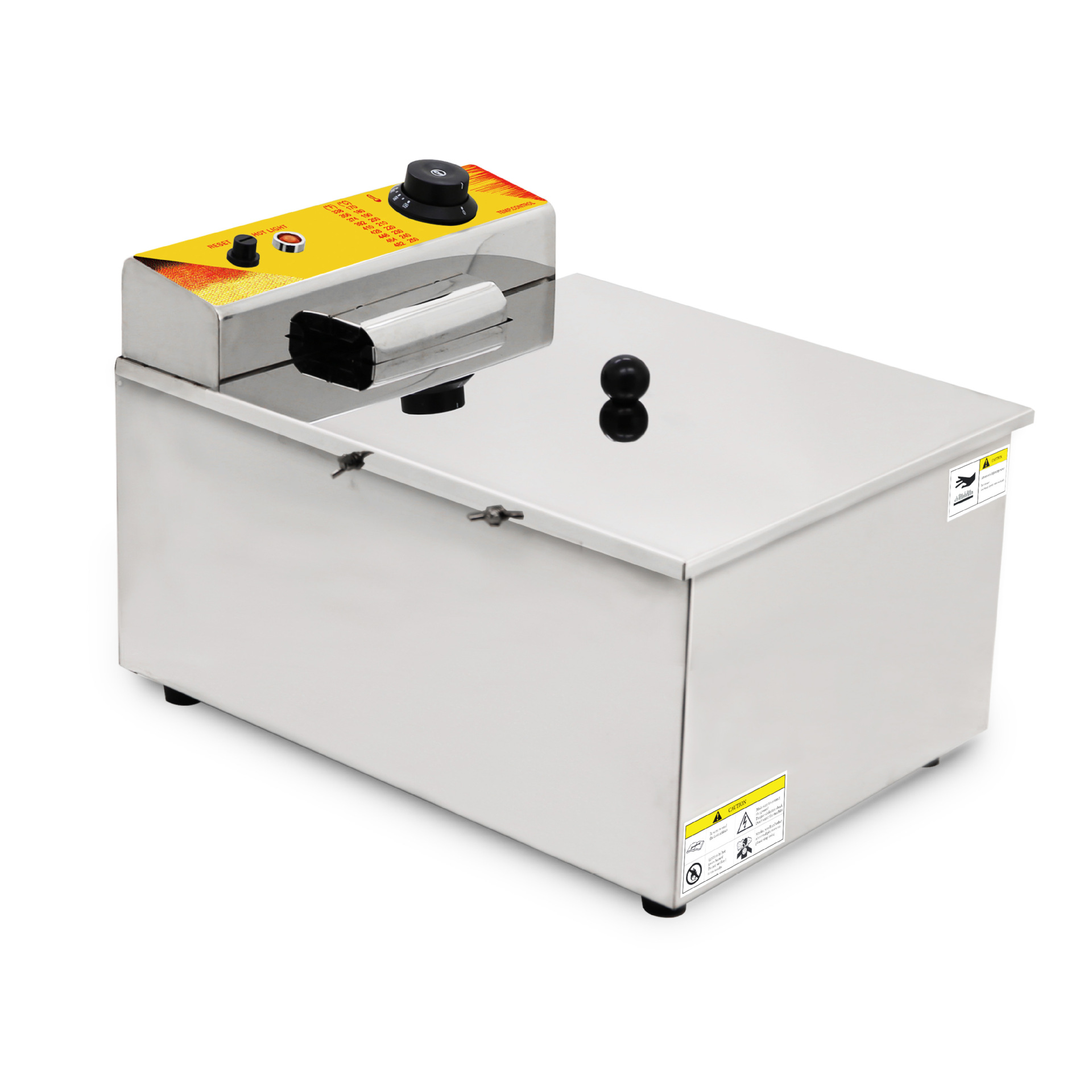 Commercial electric fryer, cheese hot dog stick machine, deep fried sausage machine, 12L deep fryer, desktop single cylinder food fryer