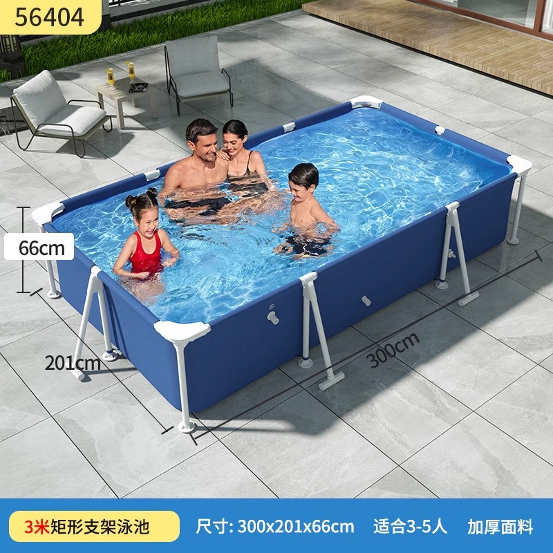Bestway Bracket Swimming Pool Home Children's Non Inflatable Swimming Pool Home Folding Fish Pool Outdoor Pool Bracket