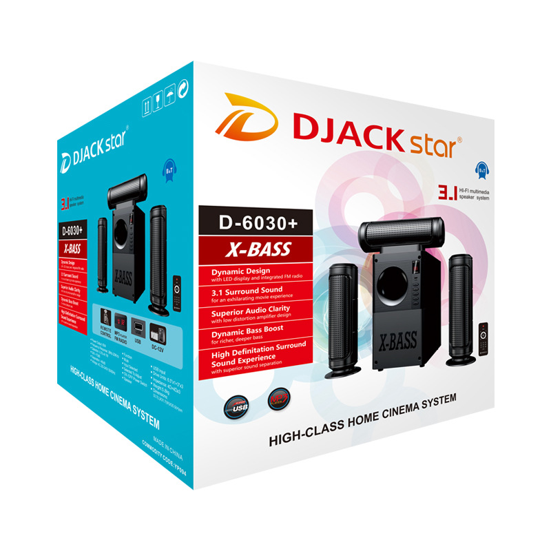 Мультимедийная акустическая система DJACK STAR D-6030+ 3.1 Bluetooth