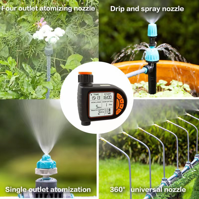 Intelligent timed gardening automatic watering device, garden balcony, farm watering timer, outdoor irrigation controller