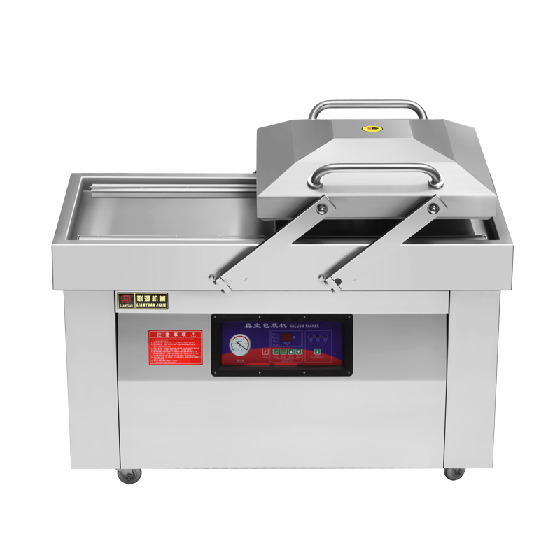 Lianyuan Double Chamber Vacuum Machine Packaging Machine Large scale Fully Automatic Vacuum Sealing for Food Preservation, Cooked Food, Fresh Tea