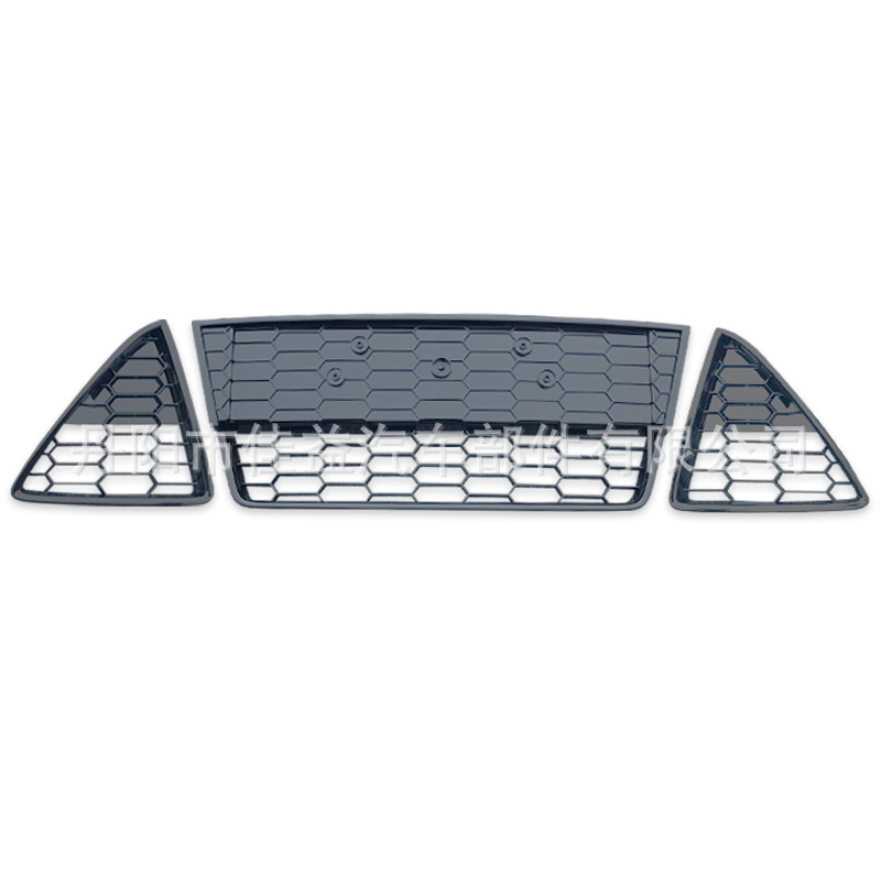 Применимо к Ford Focus Mk3 Zetec S Honeycomb Model Ярко -черная передняя сетка с передней сеткой Fog Light Grille