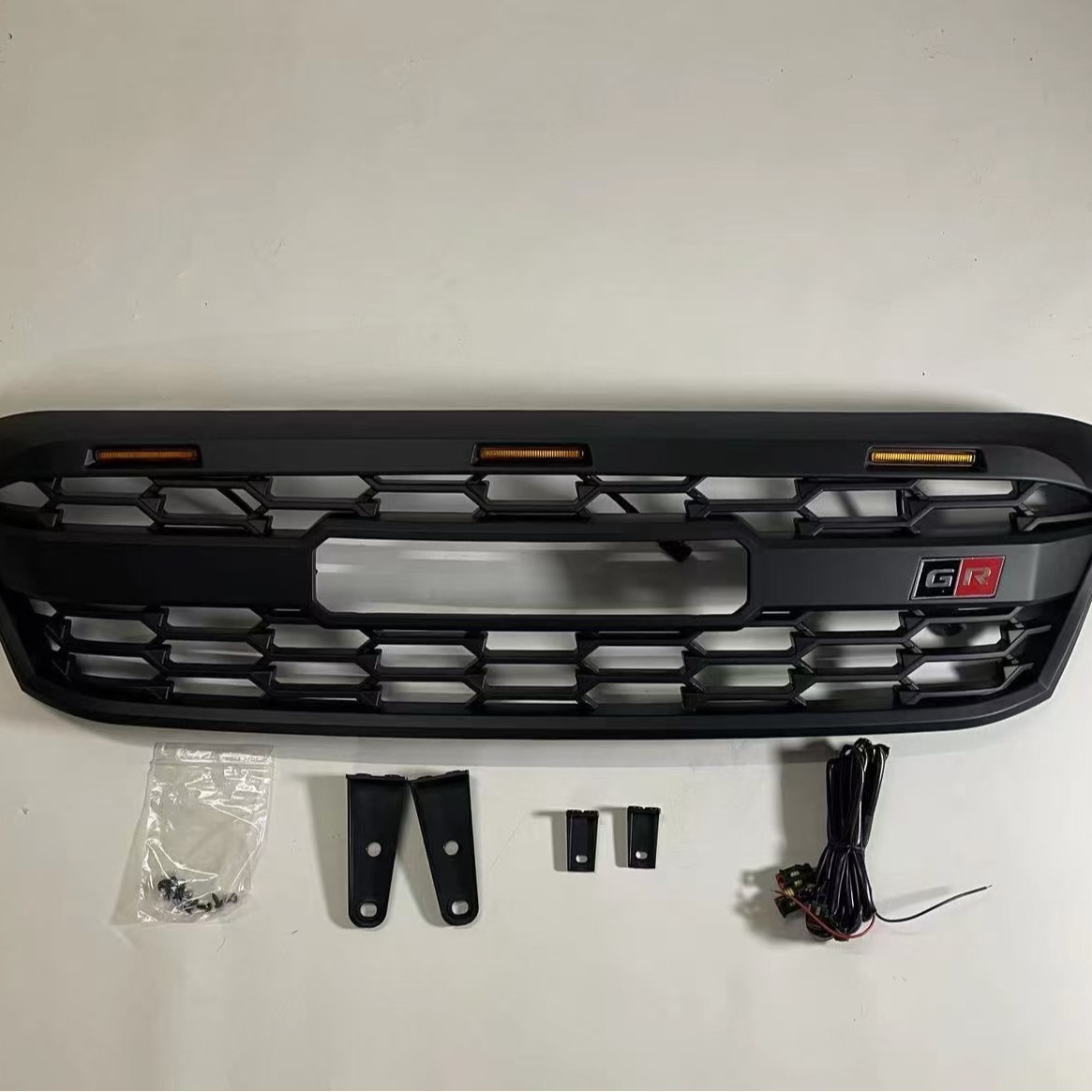 Подходит для Toyota Hilux hilux vigo 08-14, модифицированная решетка GR с подсветкой Передняя решетка VIGO