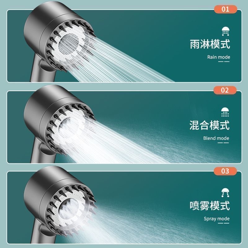 Dai Spray Song Scure Supergred Super Ultra -High -Dressure Massage Sixer -In -один душ, большая вода, дом, головка Lotus Lotus Lotus Lotus