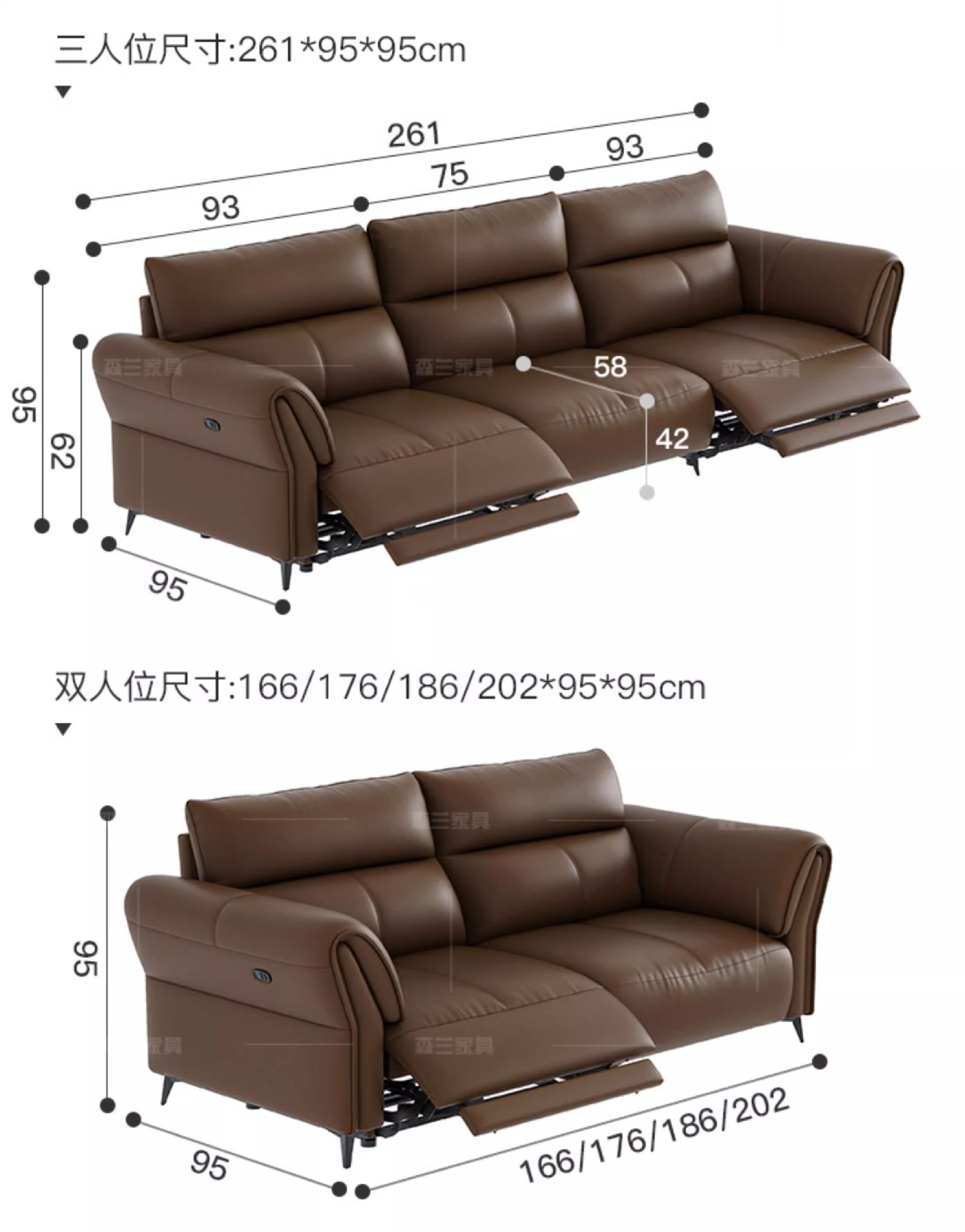 Zero wall electric function leather sofa living room Italian style light luxury top layer cowhide minimalist modern space sofa