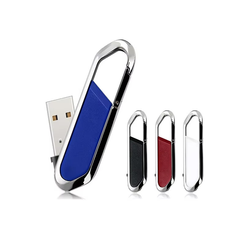 Custom Logo Universal USB Flash Drive Pen Drive Keyring Hook Mountaineering Buckle USB Disk 32g