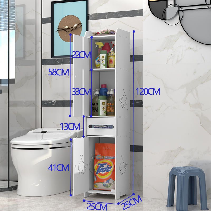 Bathroom side cabinet, bathroom standing cabinet, floor standing bathroom shelf, toilet side cabinet, narrow cabinet, toilet storage cabinet