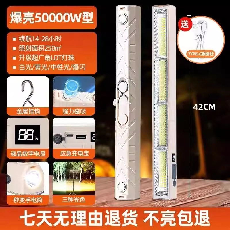 户外led露营灯野营灯照明灯防水应急灯超亮长续航手机充电多功能