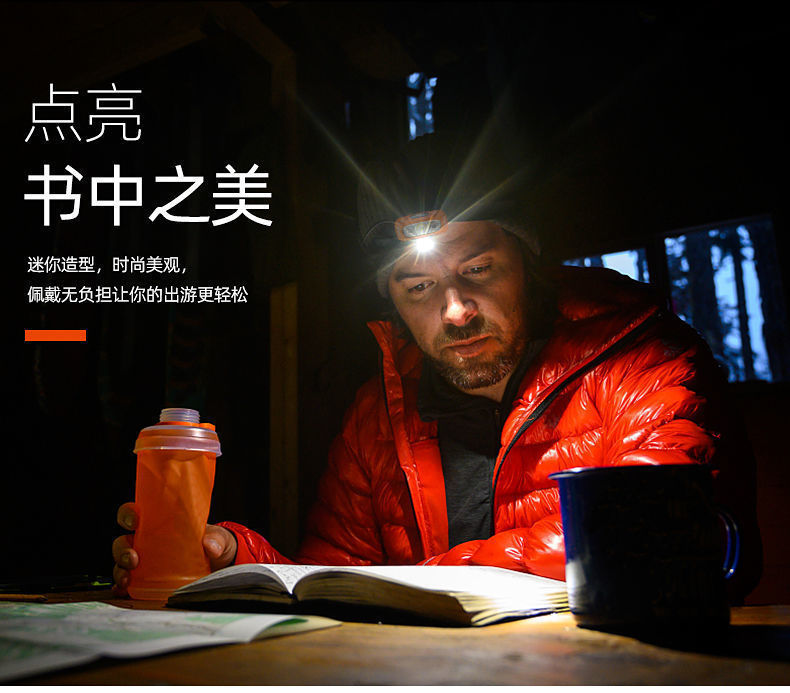Waterproof head mounted outdoor fishing sensor LED headlight with strong light and dual lithium batteries, built-in battery for night running, 100w ultra bright