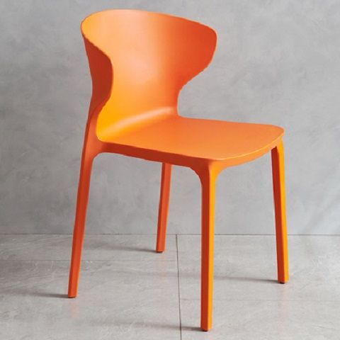 Modern minimalist dining chairs, household chairs, cow horn chairs, plastic chairs, leisure chairs, thickened adult backrest plastic chairs