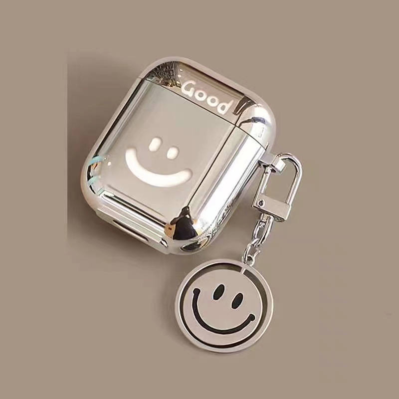 Suitable for Apple Pro2 earphone case electroplated soft shell earphone case suitable for AirPods 2 generation teddy bear pendant earphone case