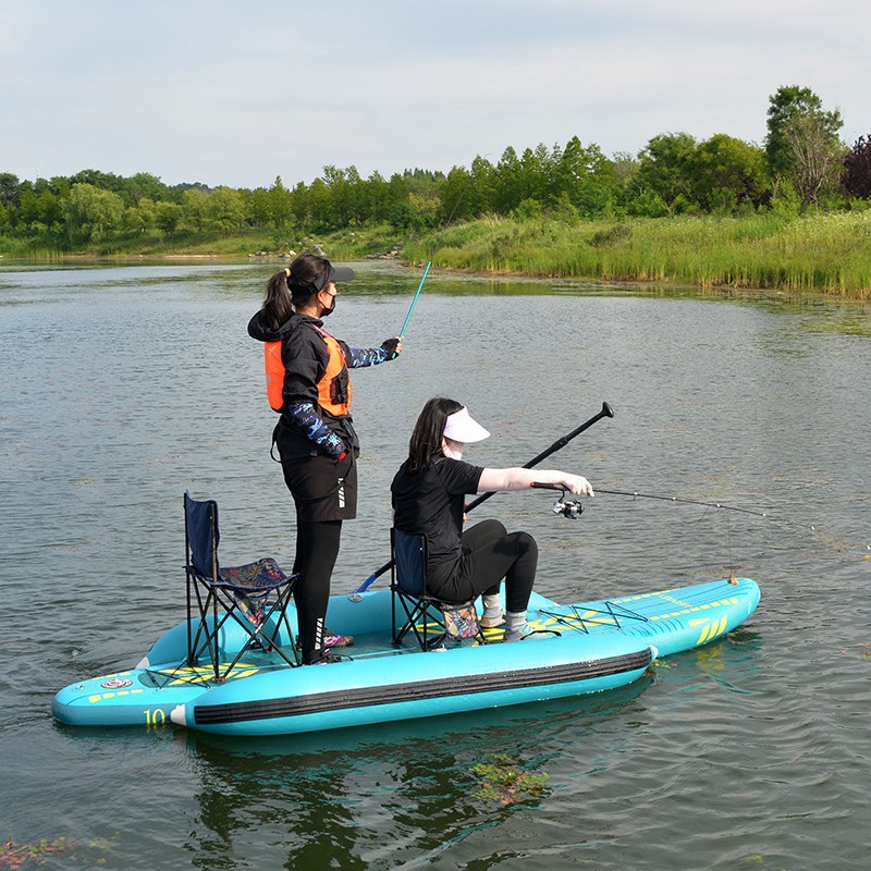 Fishing paddle board, stable airbag, detachable inflatable float, Sup paddle board, anti side renovation, hand sea fishing paddle board boat
