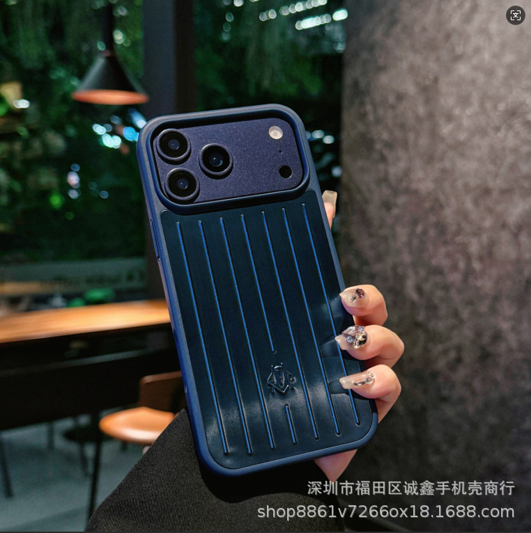 New aluminum alloy Apple/pink luggage case all inclusive, suitable for Apple iPhone 17/16/15/14 phone cases