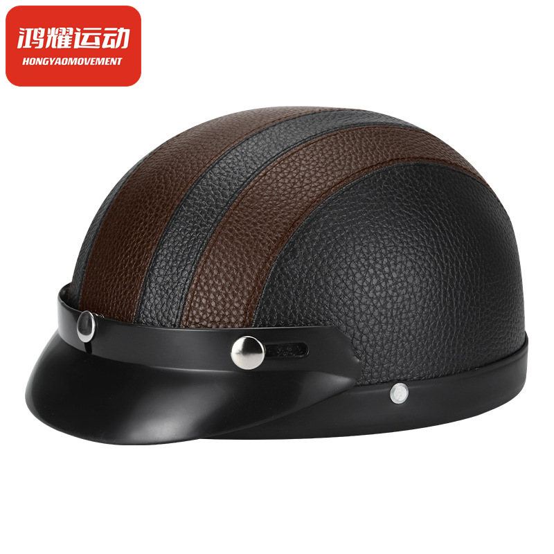 Half Helmet Summer Retro Lightweight Cycling Scoop Helmet Prince Bicycle Four Seasons Half Helmet Grey Breathable Men's and Women's Cycling Helmets
