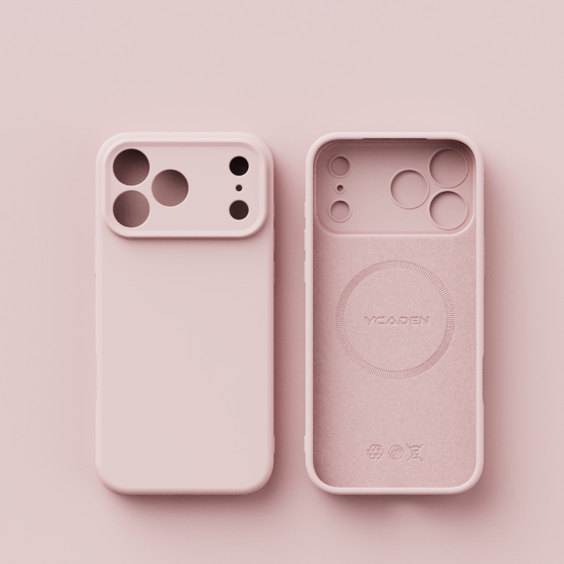 Suitable for iPhone 17 ProMax premium liquid silicone magnetic phone case Apple 16 ultra-thin solid color skin sensation 15