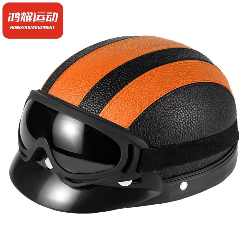Half Helmet Summer Retro Lightweight Cycling Scoop Helmet Prince Bicycle Four Seasons Half Helmet Grey Breathable Men's and Women's Cycling Helmets