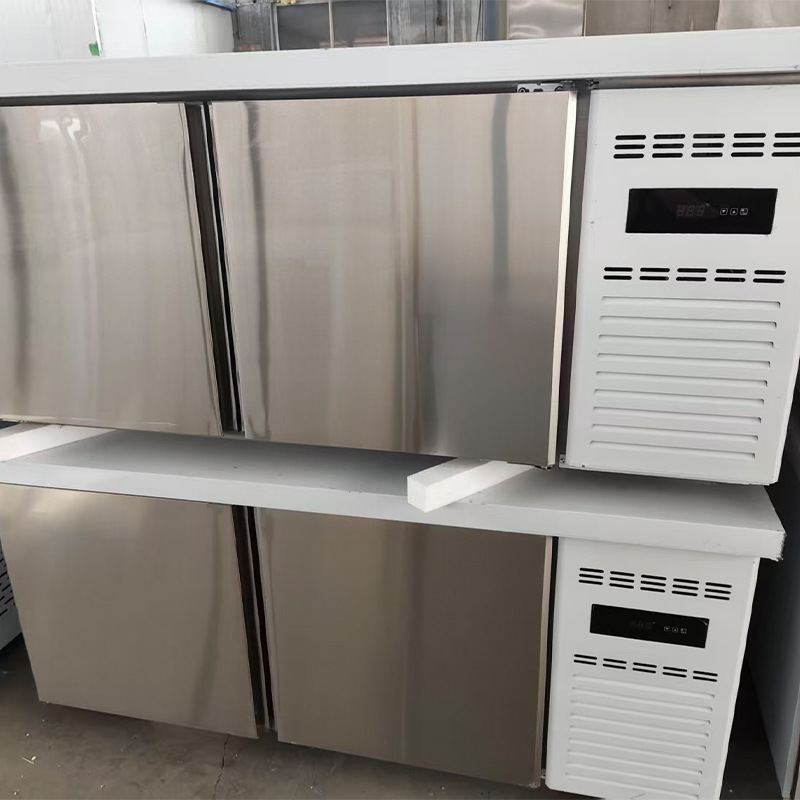 Commercial fresh-keeping and freezing workbench, dual temperature kitchen operation console, refrigeration workbench