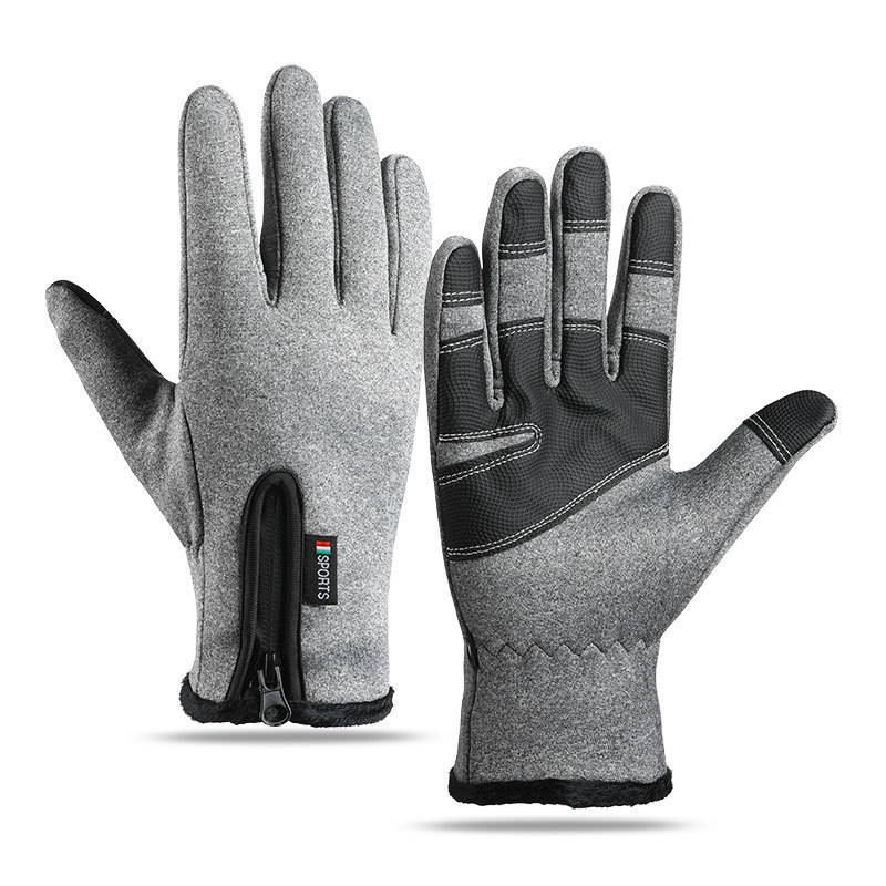 Winter Warm Gloves for Men and Women Touchscreen Skiing Outdoor Sports with Velvet Waterproof and Cold proof Bicycle Riding Gloves