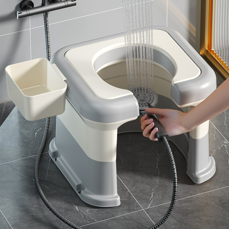 Household toilet, portable toilet, pregnant women, elderly people using the toilet, squatting stool for defecation, adult squatting stool changed to toilet seat