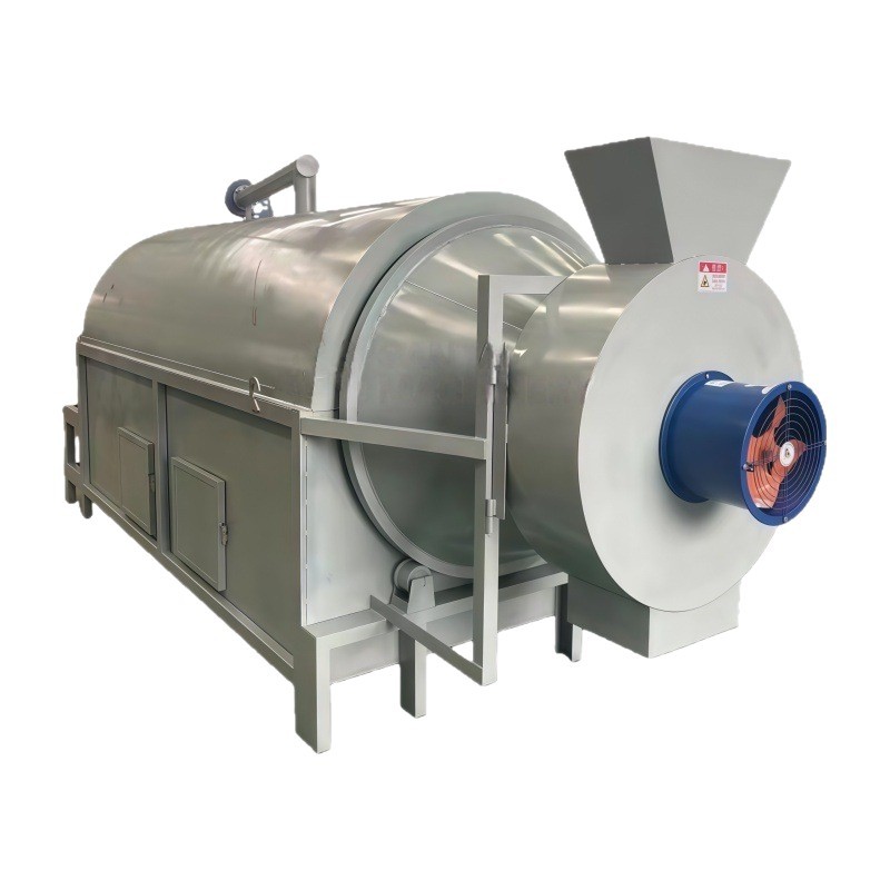 Rare earth mineral powder industrial slag sand automatic rotary drum dehumidification ore drying equipment carbon steel dryer