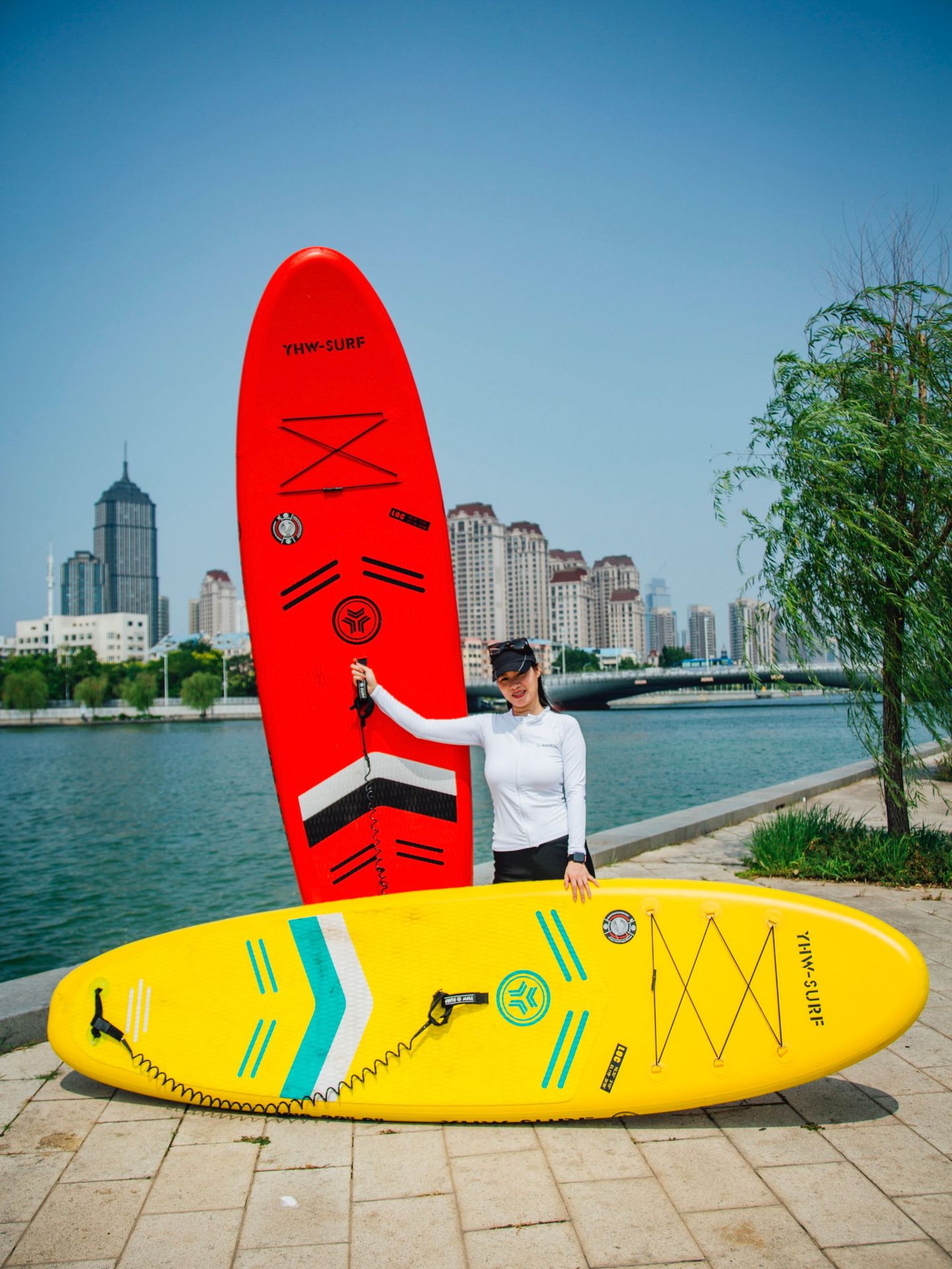 YHW-SURF Water Sup Paddleboard Inflatable Paddleboard Spot Yacht Straight Cross border Surfboard Ocean