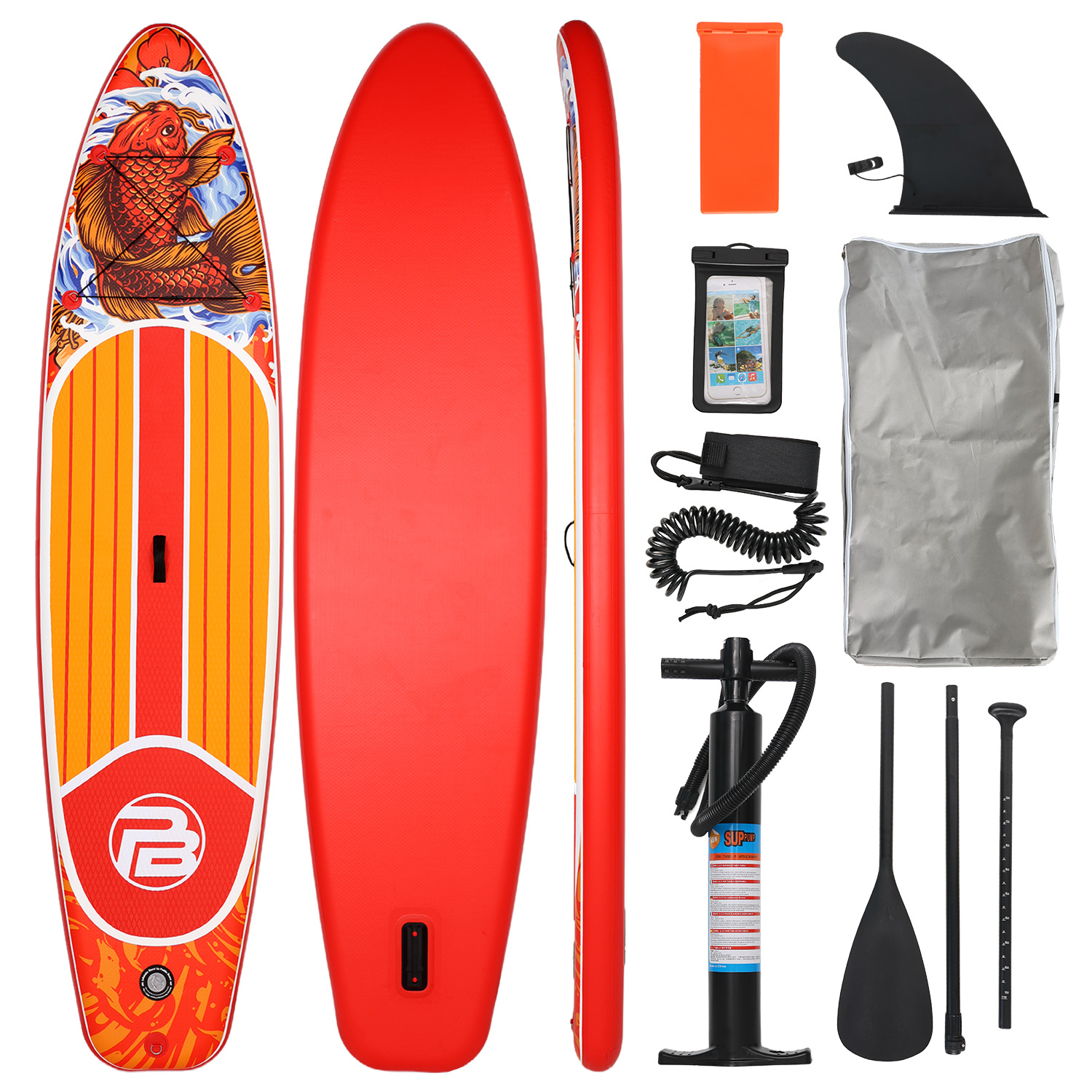 PICBOARD Inflatable Surfboard, Rowing Board, Water Sports Inflatable Paddle Board, Standing Inflatable Sup Board, Paddle Board